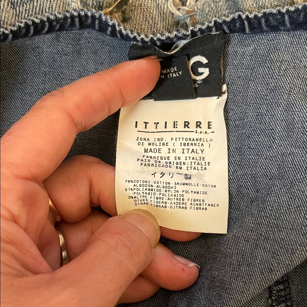 D&G Denim Corset Top with Lace Trim s/m - Picture 7 of 12